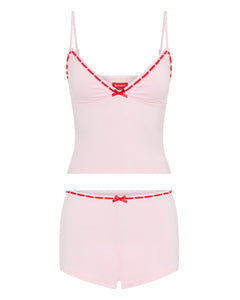 BADDIE PYJAMA SET PINK